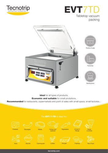 TABLETOP VACUUM PACKING MACHINE EVT-7-TD