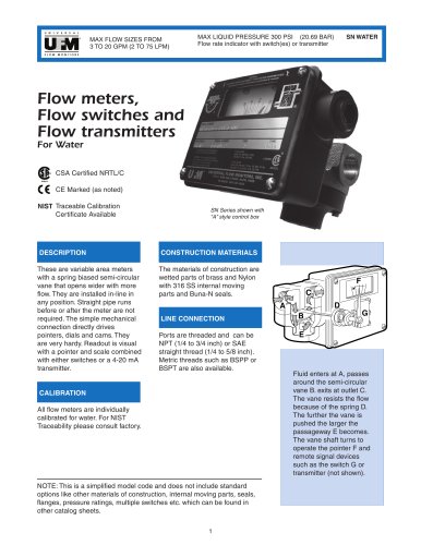 AX0 4-20 mA transmitter SN water AX0