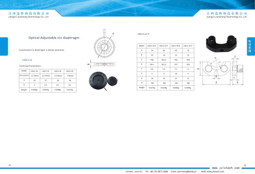 Adjustable Iris Diaphragm Customized acceptable