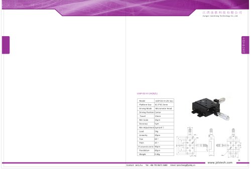 Integrated multi axis manual translation stage