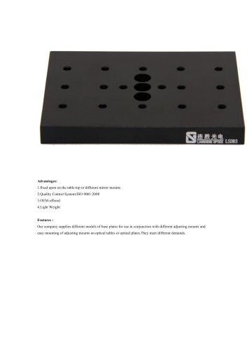 JXLS Base Plates LSDB3 Precision Measurement