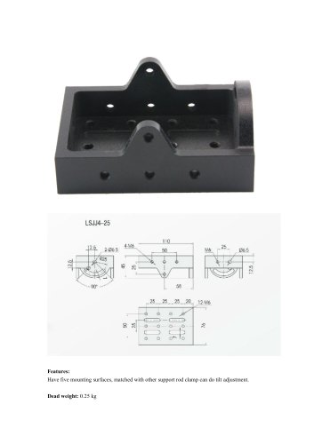 JXLS five dimension post mounting clamp LSJJ4-25 Lab Precision Measurement