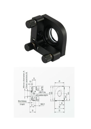 JXLS Kinematic Optic Mounts LSBF20-3YT Lab Precision Measurement