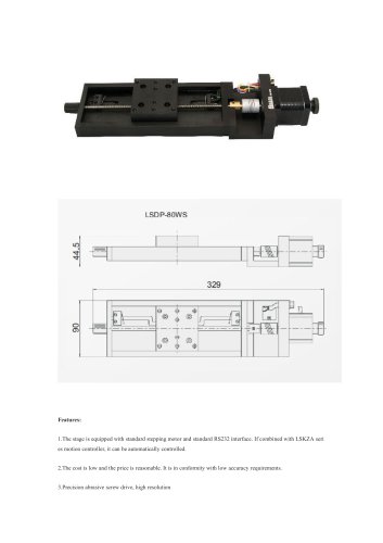 JXLS Motorized translation Stage LSDP-80WS Precision Measurement