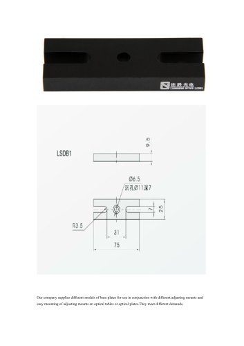 JXLS Mounting bases LSDB1 Precision Measurement