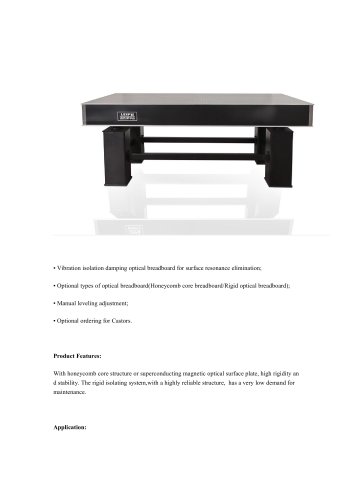 JXLS Rigid Vibration Isolation Optical Table GJ Precision Measurement