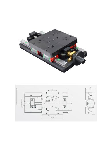 JXLS Square Guide Rail Series of Manual Translation Stages LSSP-FG Precision Measurement