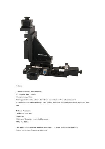 JXLS Three-Dimension Motorized Positioning Stage LSDZ-1203 Precision Measurement