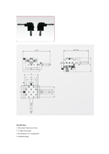 JXLS Two-axis Manual Translation Stage LSSP-25JVR(2)JVL(2) Precision Measurement