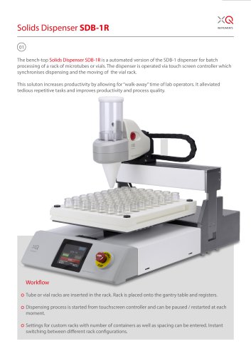 Système de dosage de poudre - SDM-1 - XQ Instruments