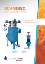 SCAMDISC APPLICATION AREAS: Filtration of viscous products: fuels, oils, tar, glues, oil residues, paints, resins, molasses, … Self-cleaning filters