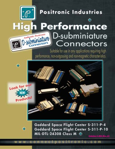 High Performance D-Sub Catalog