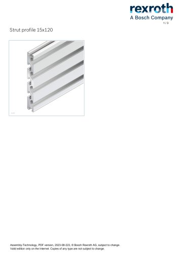 Strut profile 15x120