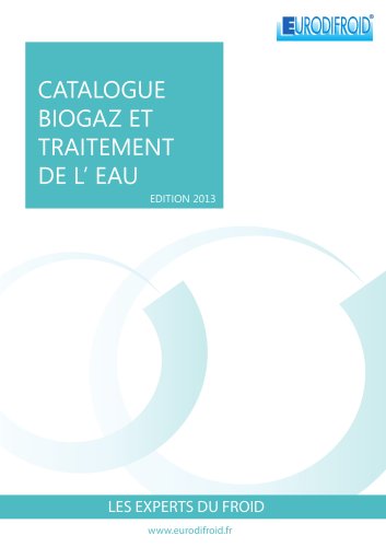 Catalogue EURODIFROID BIOGAZ ET TRAITEMENT DE L'EAU