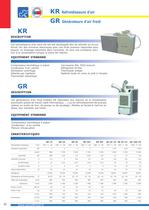 Refroidisseurs d'air et générateurs d'air froid KR GR : 1 à 10 KW - 1