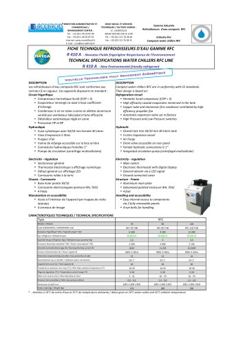 REFROIDISSEURS RFC R410