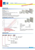 Ventilateurs filtres et tourelles d'extraction KVA / KFA - 1