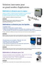 Débitmètres à ultrasons pour les liquides, la vapeur et l’air-2