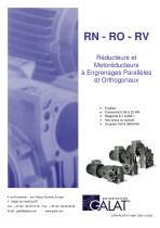 Série RN - Réducteurs, motoréducteurs à arbres parallèles - 1