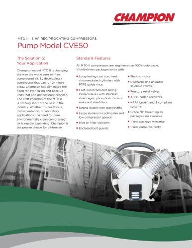 MTO II Pump Model CVE50