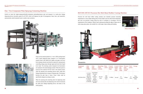 1K/2K Plate Spraying Cementing Machine and Hot Melt Butyl Rubber Coating Machine