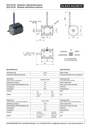 Bistable selfholding solenoid