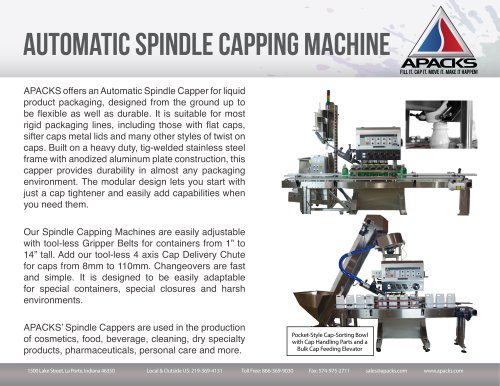 Automatic Spindle Capping Machine