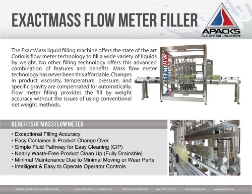 ExactMass Flow Meter Filling Machine