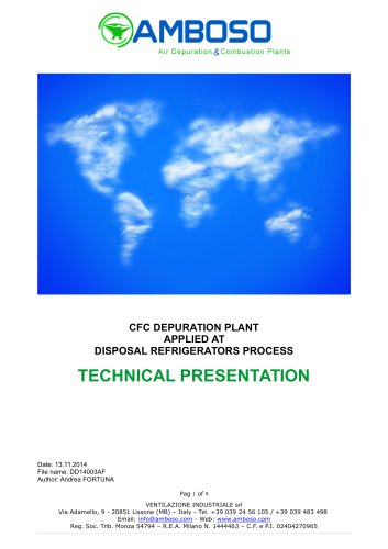 CFC depuration plant