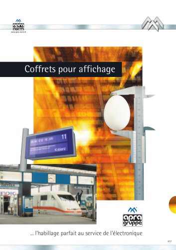 Coffrets pour affichage