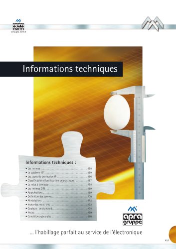 Informations techniques