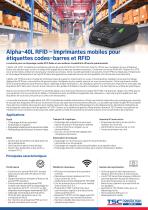 Alpha-40L RFID - Imprimantes mobiles pour étiquettes codes-barres et RFID