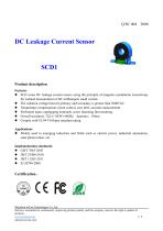 Closed-loop current sensor / DC / leakage current SCD1 Series