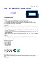 SCY10 Series Split core hall effect current sensor 300A..2000A