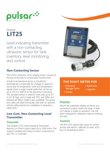 Level Indicating Transmitter - LIT25