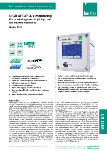 Data Sheet DIGIFORCE® 9311