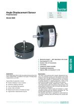 Data Sheet Potentiometric angle of rotation sensor Model 8820