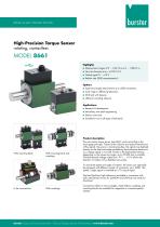 Data Sheet Precision Torque Sensor Model 8661