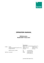 Operation Manual Milliohmmeter RESISTOMAT® Model 2316