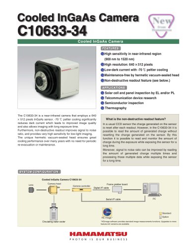 Cooled InGaAs Camera C10633-34