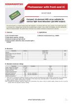 Photosensor with front-end IC S14137-01CR