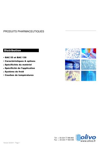 Conteneurs pour le transport et distribution de produits pharmaceutiques