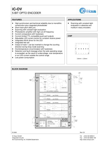 iC-OV    5-Bit Optical Encoder 