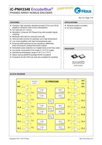 iC-PNH3348    EncoderBlue® Phased Array Nonius Encoder