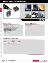 TD4700 Series Ultraminiature Detector Switch