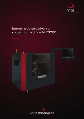 mta® MPS700 bottom side selective iron soldering machine