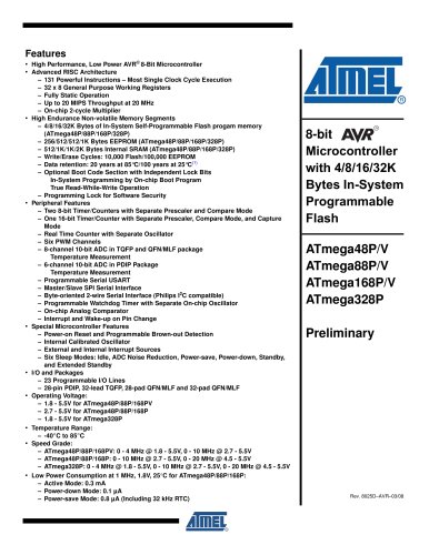 ATmega48P/88P/168P/328P Preliminary