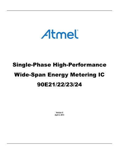 Single-Phase High-Performance Wide-Span Energy Metering IC 90E21/22/23/24