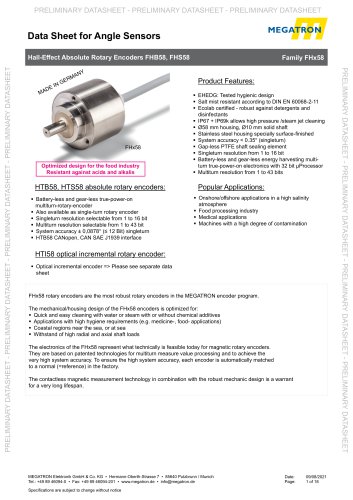 Data sheet FHx58