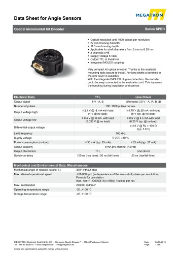 Data sheet SPEH